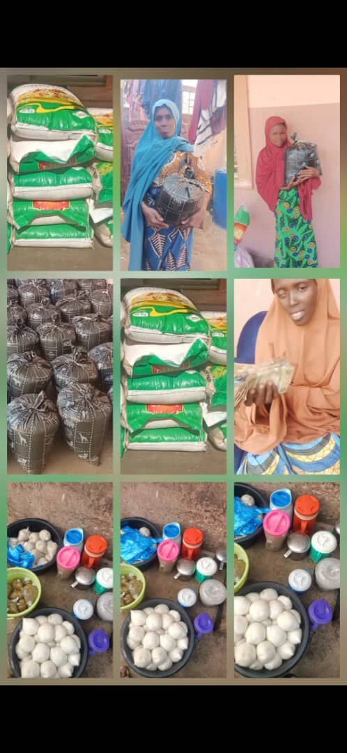 Rice, eggs and household food supplies shared during an Usmaniyya Academy outreach